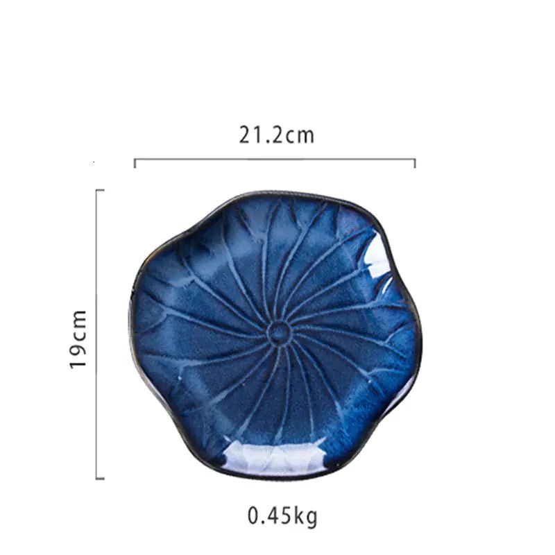 Japanese Ceramic Lotus Dinnerware Set for Restaurants - mosswell.us