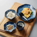 Japanese Ceramic Lotus Dinnerware Set for Restaurants - mosswell.us