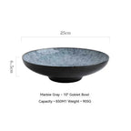 Japanese Ceramic Salad Bowl with Bamboo Hat Design - mosswell.us