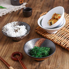Japanese Ceramic Speaker Rice Bowl for Home Use - mosswell.us