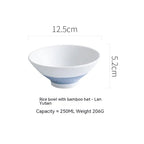 Japanese Ceramic Speaker Rice Bowl for Home Use - mosswell.us