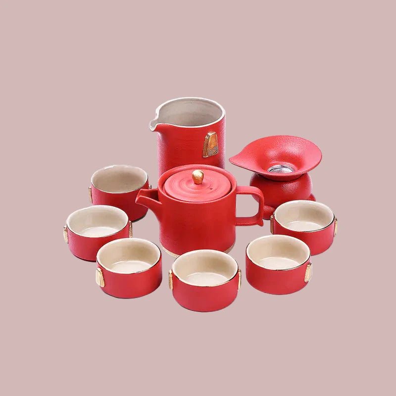 Japanese Ceramic Tea Set with Custom Logo Gift Box - mosswell.us