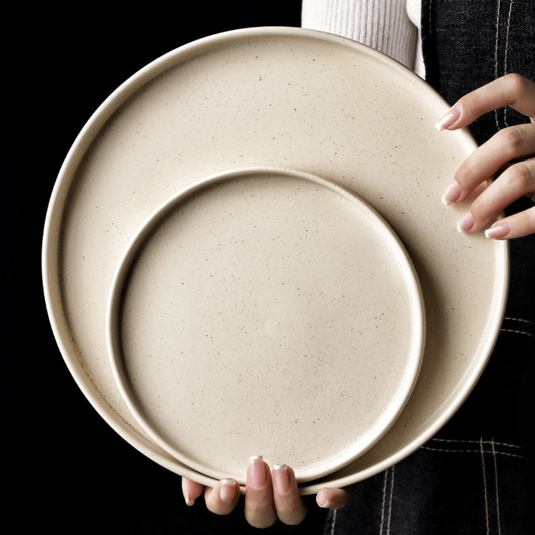 Japanese Stoneware Sesame Glaze Tableware Set - mosswell.us