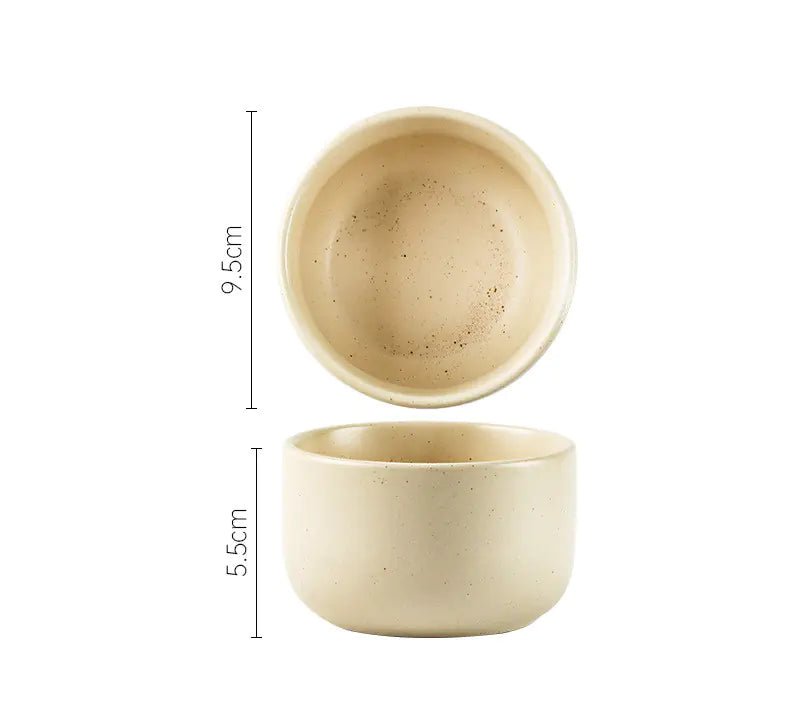 Japanese Stoneware Sesame Glaze Tableware Set - mosswell.us