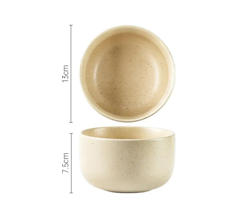Japanese Stoneware Sesame Glaze Tableware Set - mosswell.us