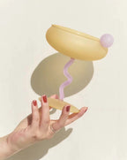 Jelly Bean Wine Glass - Whimsical Eclectic Dopamine Cocktail Coupe - mosswell.us