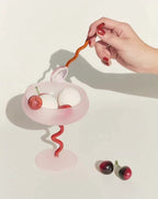 Jelly Bean Wine Glass - Whimsical Eclectic Dopamine Cocktail Coupe - mosswell.us