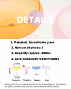 Jelly Bean Wine Glass - Whimsical Eclectic Dopamine Cocktail Coupe - mosswell.us