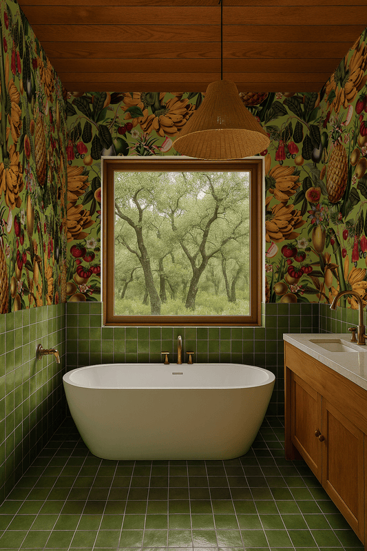 Juicy Fruit Wallpaper, chartreuse - mosswell.us