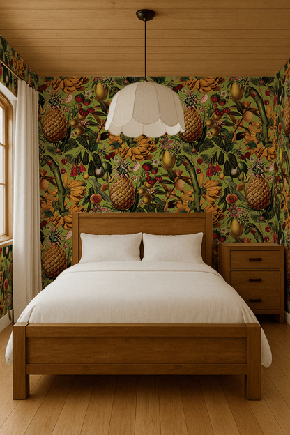 Juicy Fruit Wallpaper, chartreuse - mosswell.us