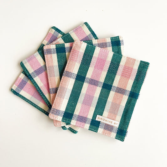 Lola Plaid Coasters - mosswell.us