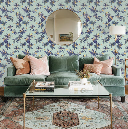 Loquat Love Wallpaper, mint - mosswell.us