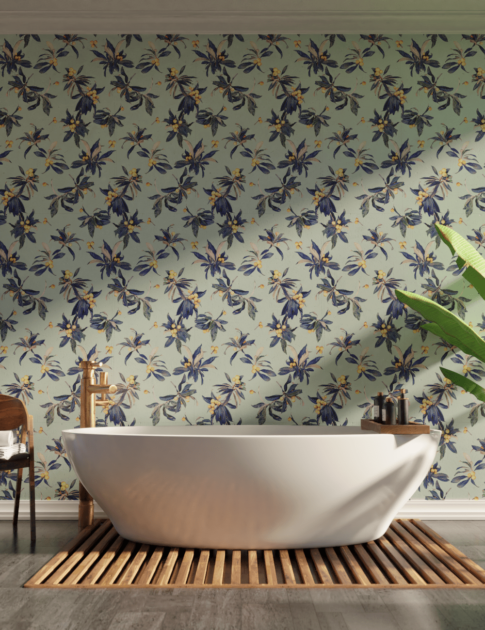 Loquat Love Wallpaper, mint - mosswell.us