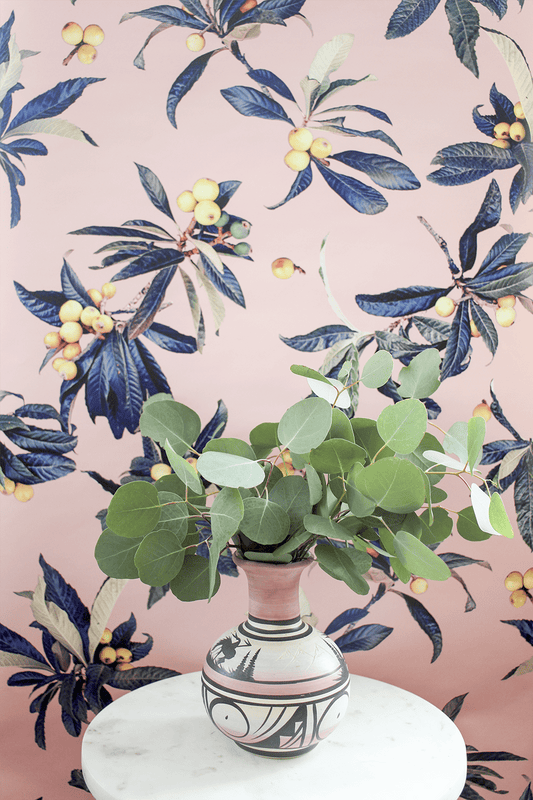 Loquat Love Wallpaper, pink - mosswell.us