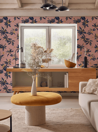 Loquat Love Wallpaper, pink - mosswell.us