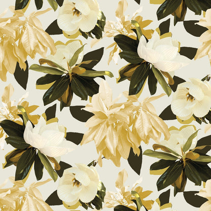 Magnolia Wallpaper, mustard - mosswell.us