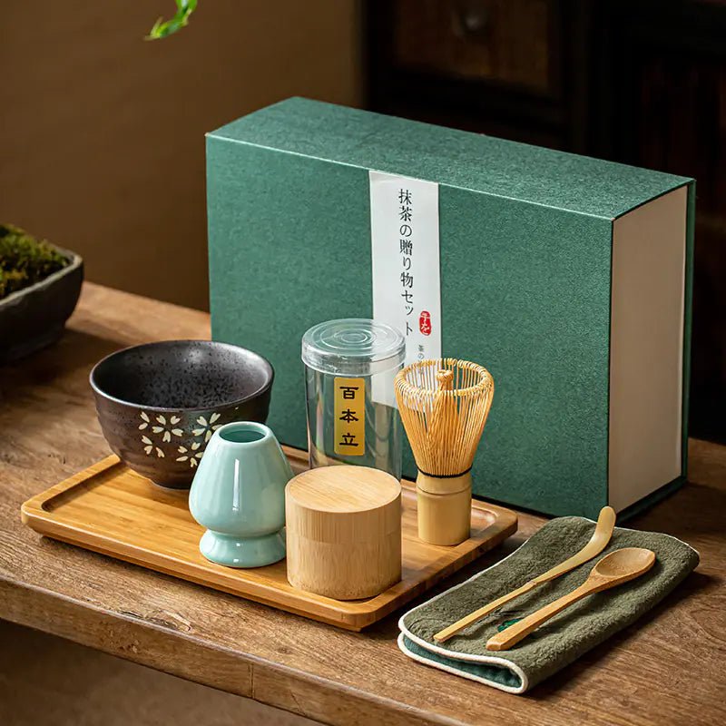 Matcha Whisk Set with Stand - Japanese Tea Ceremony Gift - mosswell.us