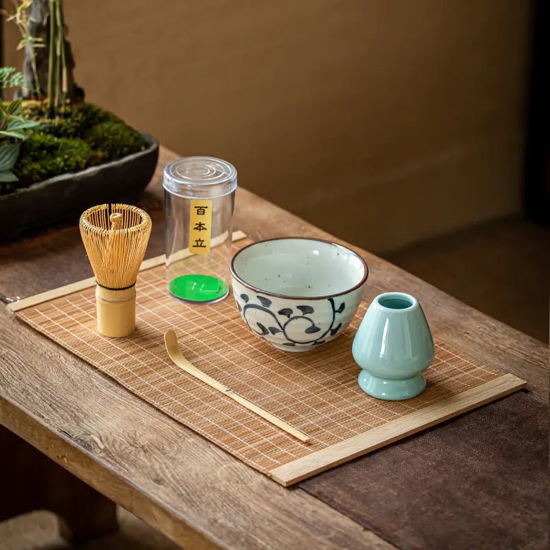 Matcha Whisk Set with Stand - Japanese Tea Ceremony Gift - mosswell.us