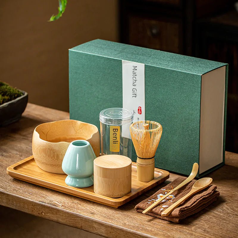 Matcha Whisk Set with Stand - Japanese Tea Ceremony Gift - mosswell.us
