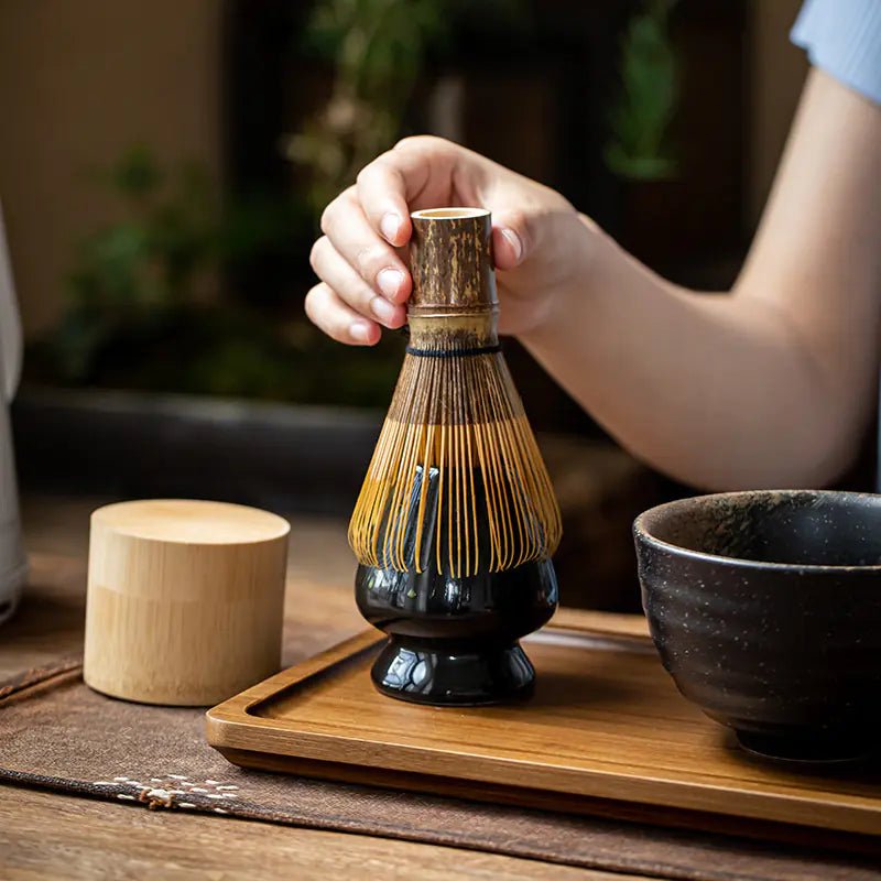 Matcha Whisk Set with Stand - Japanese Tea Ceremony Gift - mosswell.us
