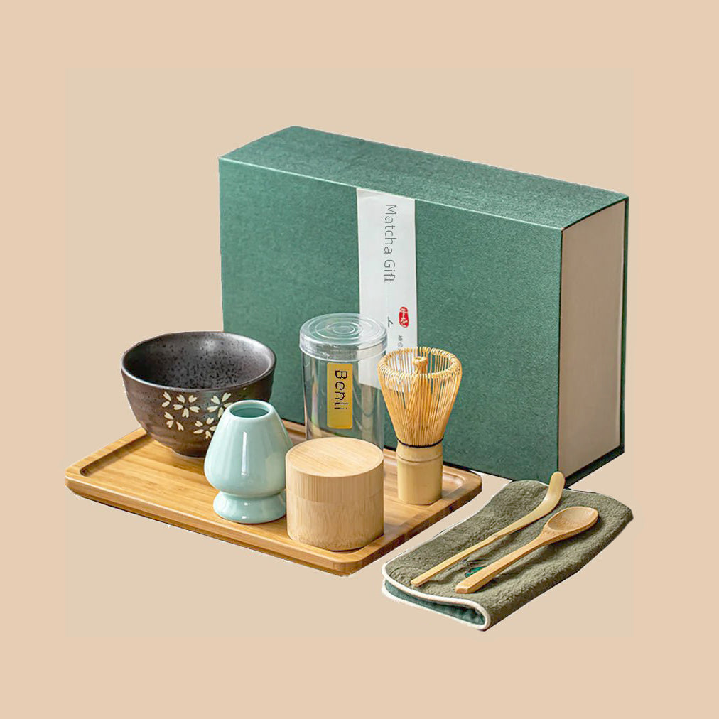 Matcha Whisk Set with Stand - Japanese Tea Ceremony Gift