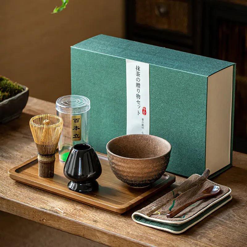 Matcha Whisk Set with Stand - Japanese Tea Ceremony Gift - mosswell.us