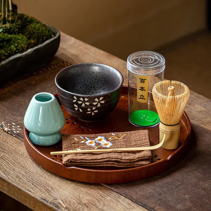 Matcha Whisk Set with Stand - Japanese Tea Ceremony Gift - mosswell.us