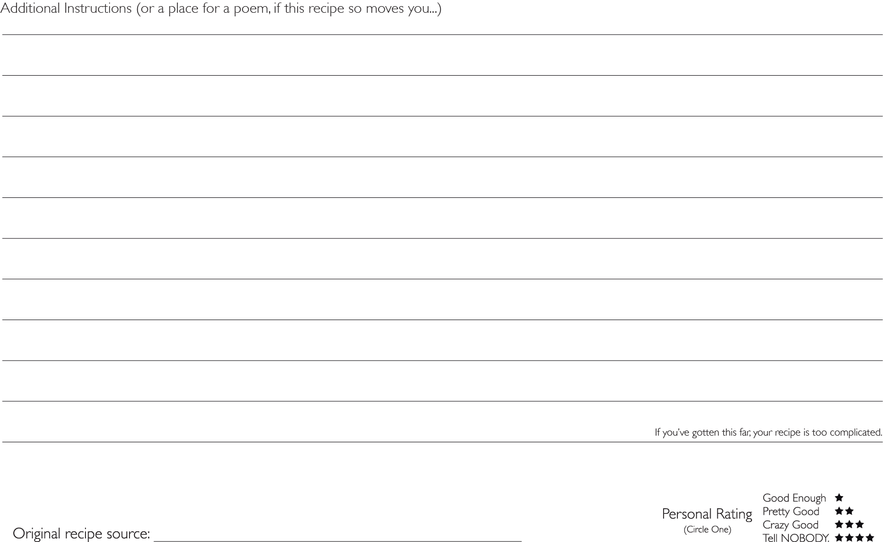 Modern Recipe Cards - mosswell.us