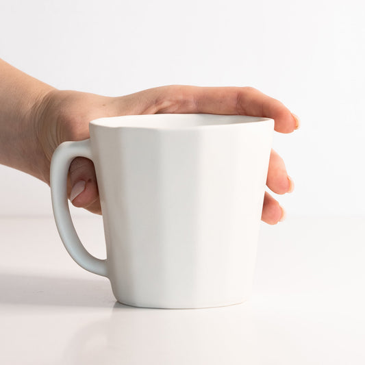 Monday Mug - Handmade Porcelain Coffee Cup - mosswell.us