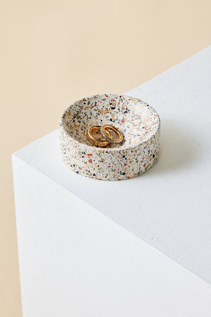 Neutral Terrazzo Trinket Bowl - mosswell.us