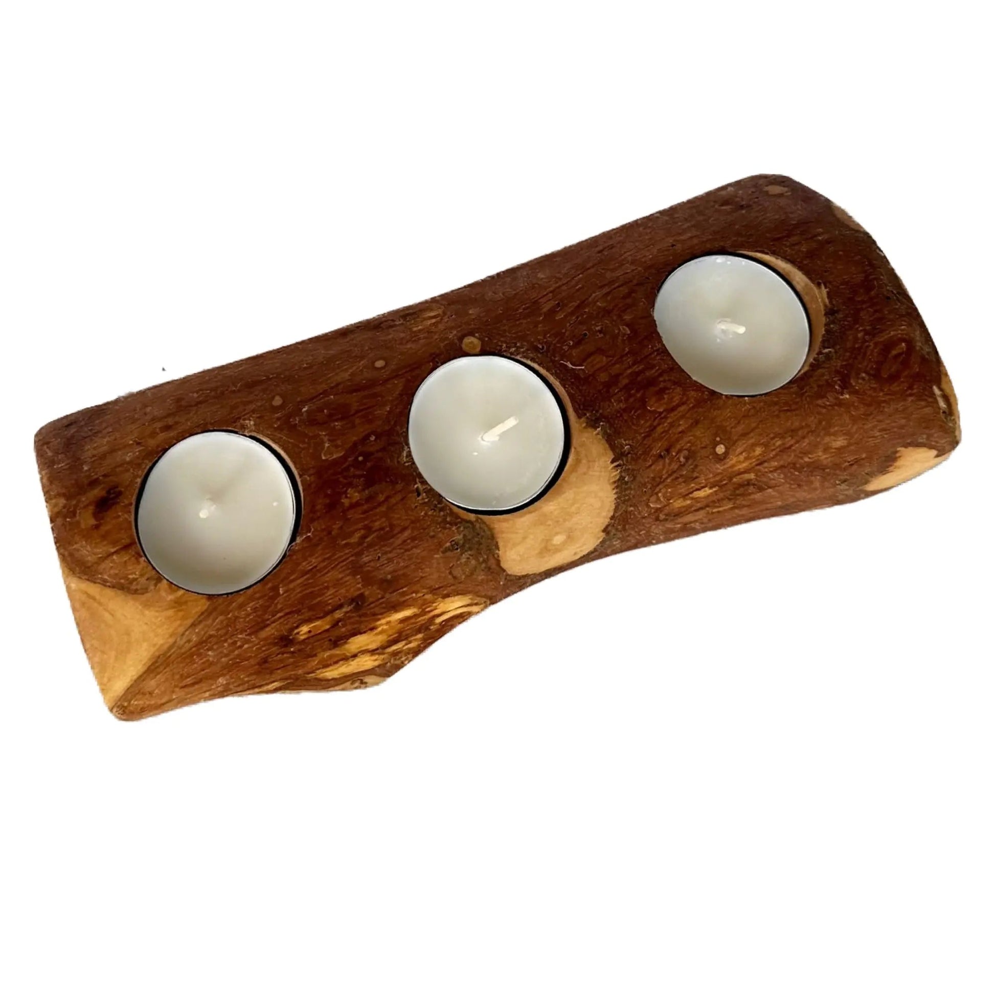 Olive Wood Candle Holder - mosswell.us