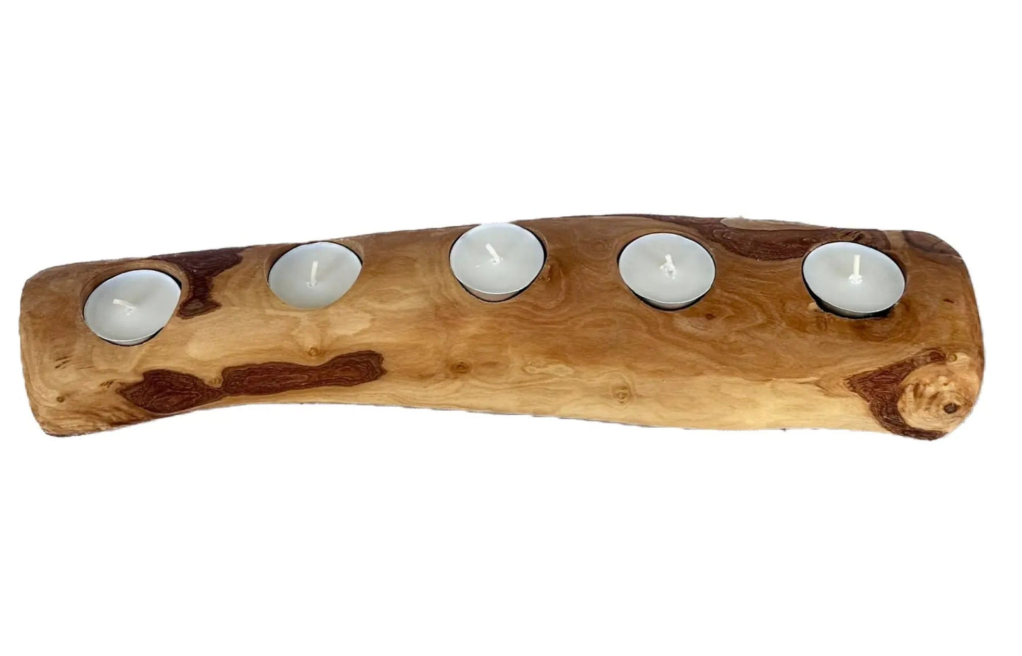 Olive Wood Candle Holder - mosswell.us