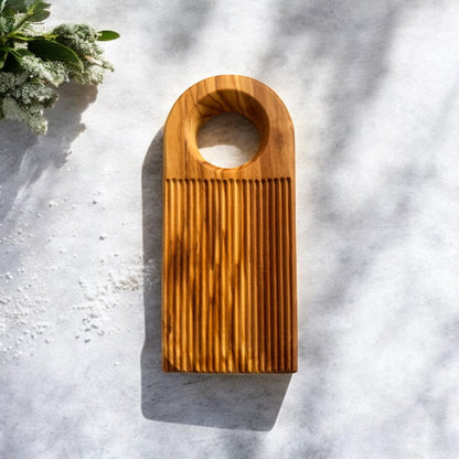 Olive Wood Gnocchi Board – Deep Grooves for Classic Texture - mosswell.us
