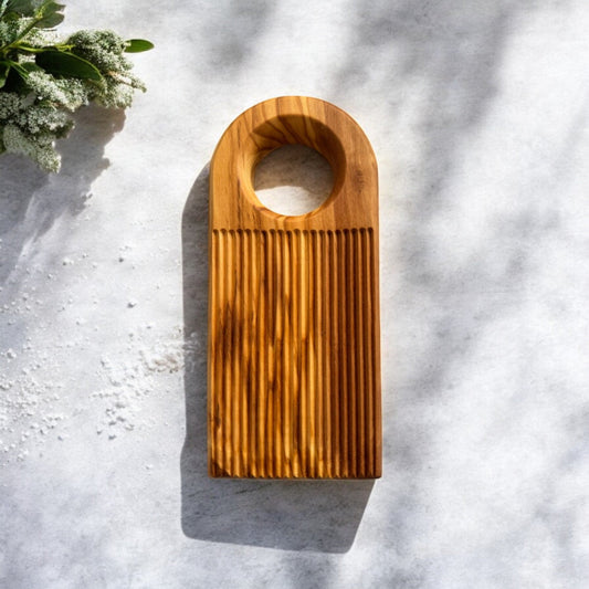 Olive Wood Gnocchi Board – Deep Grooves for Classic Texture - mosswell.us