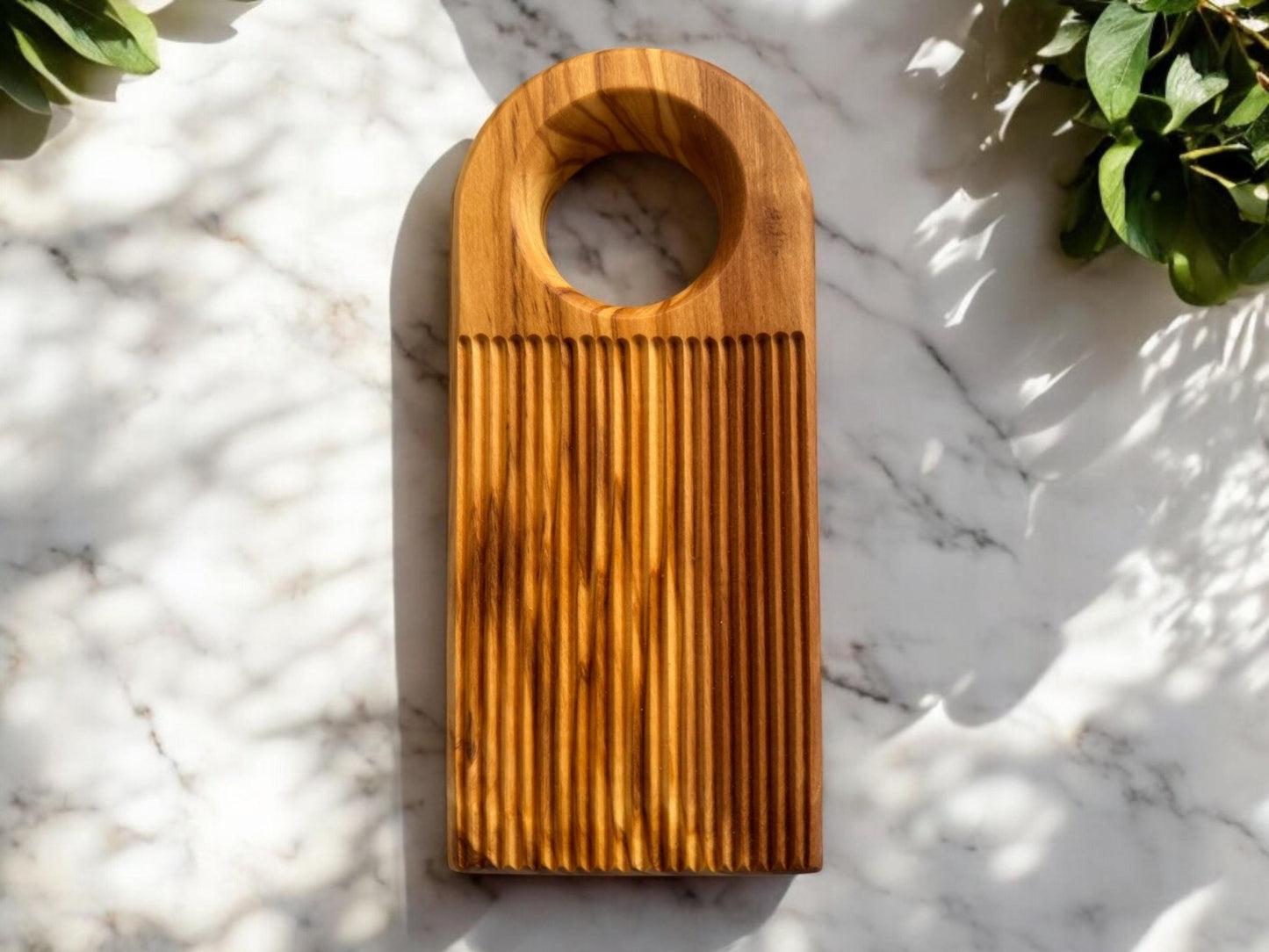 Olive Wood Gnocchi Board – Deep Grooves for Classic Texture - mosswell.us