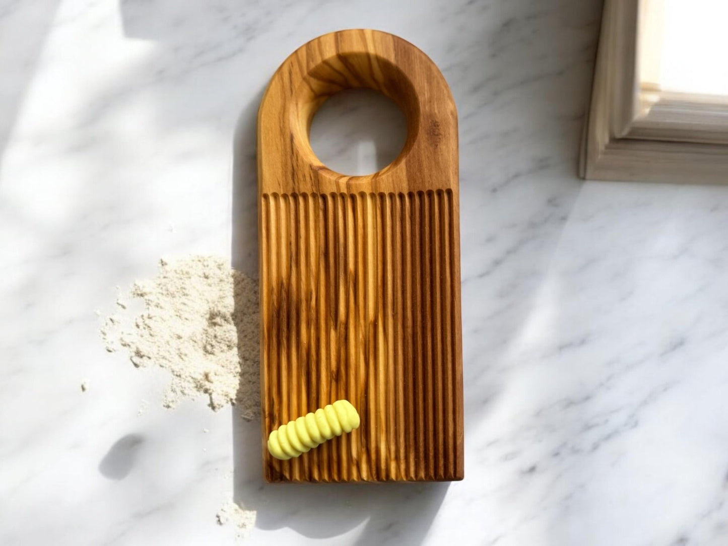 Olive Wood Gnocchi Board – Deep Grooves for Classic Texture - mosswell.us