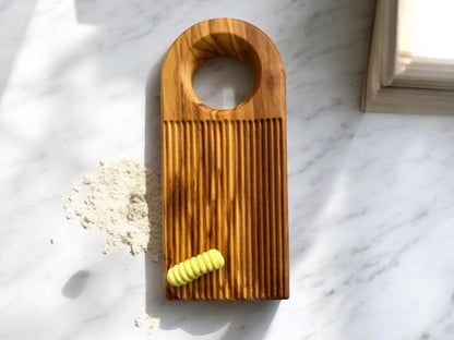 Olive Wood Gnocchi Board – Deep Grooves for Classic Texture - mosswell.us