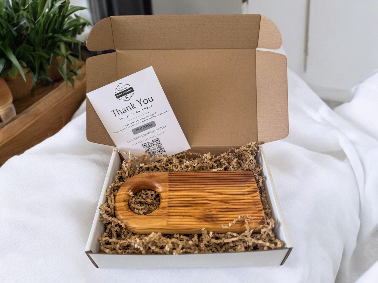 Olive Wood Gnocchi Board – Deep Grooves for Classic Texture - mosswell.us