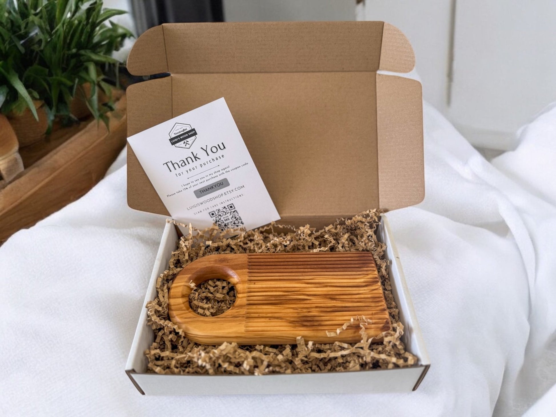 Olive Wood Gnocchi Board – Deep Grooves for Classic Texture - mosswell.us