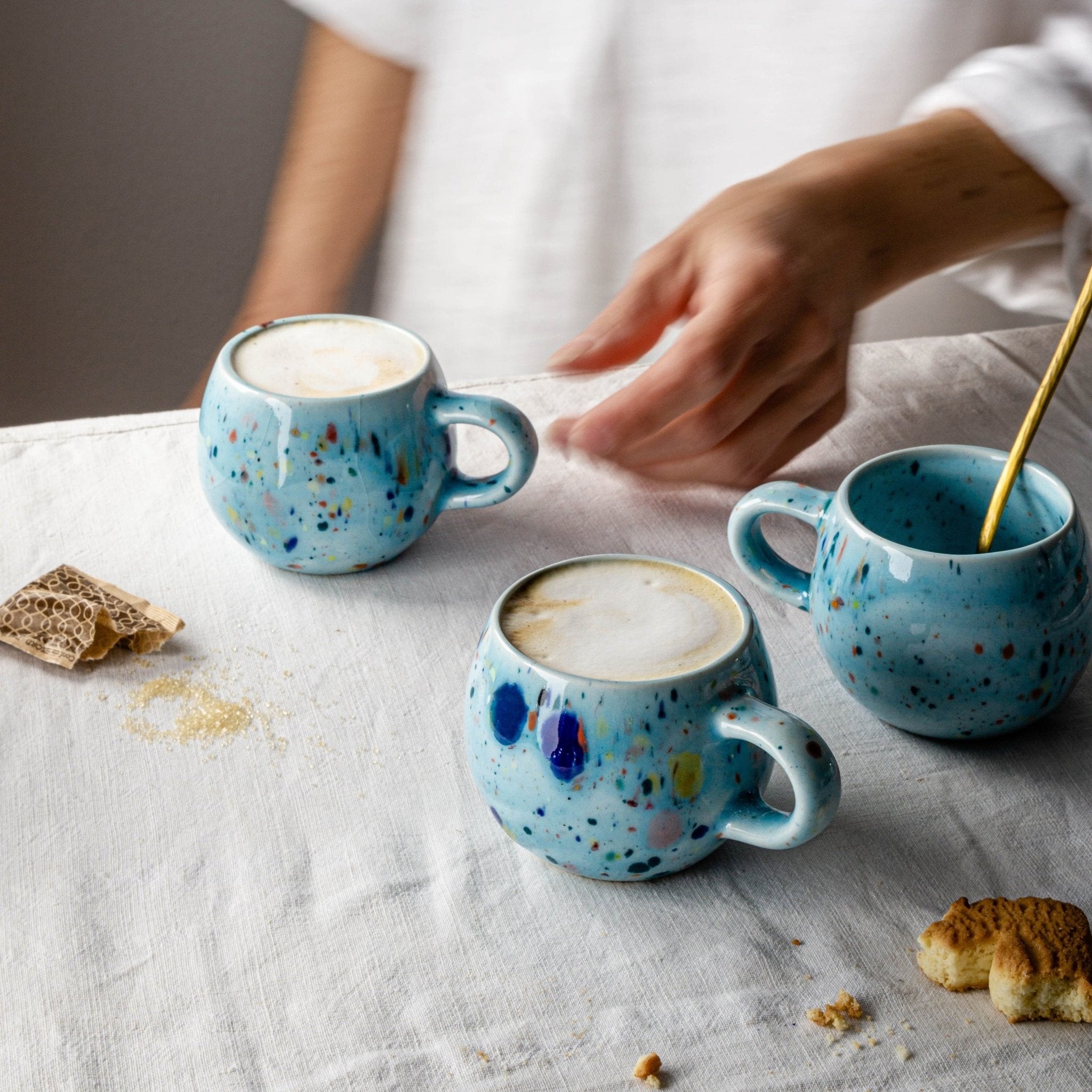 Party Ball Mug in Blue - mosswell.us