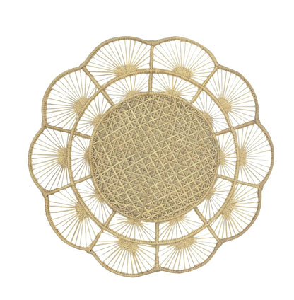 Petal Perfection Handwoven Iraca Placemat - mosswell.us