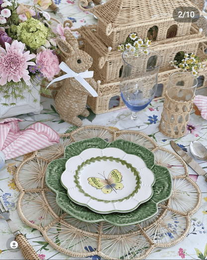 Petal Perfection Handwoven Iraca Placemat - mosswell.us