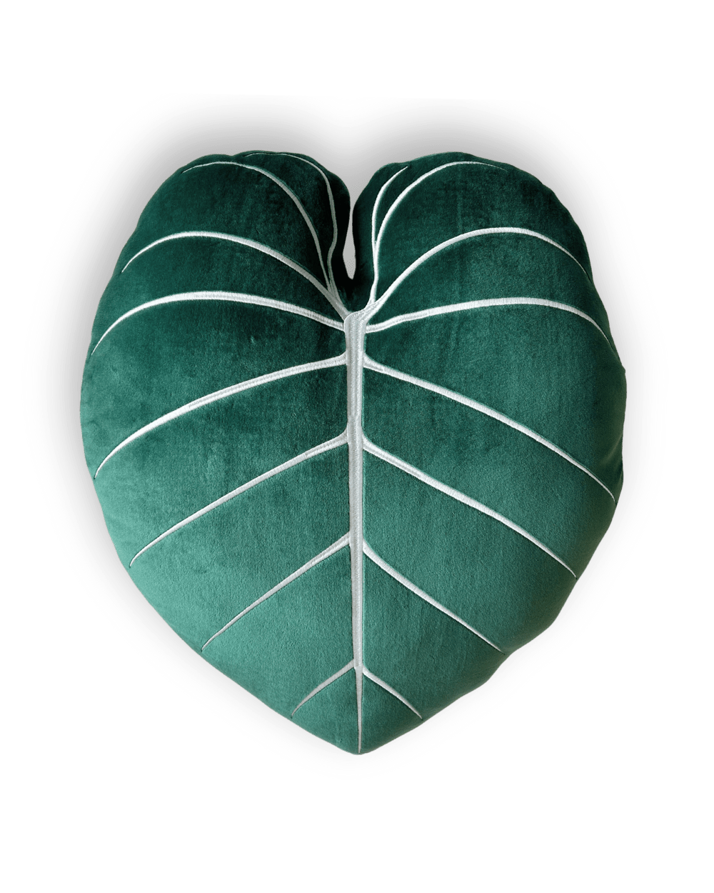 Philodendron Gloriosum Pillow - Forest Green - mosswell.us