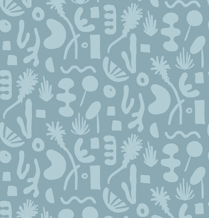 Pool Side Wallpaper, blue
