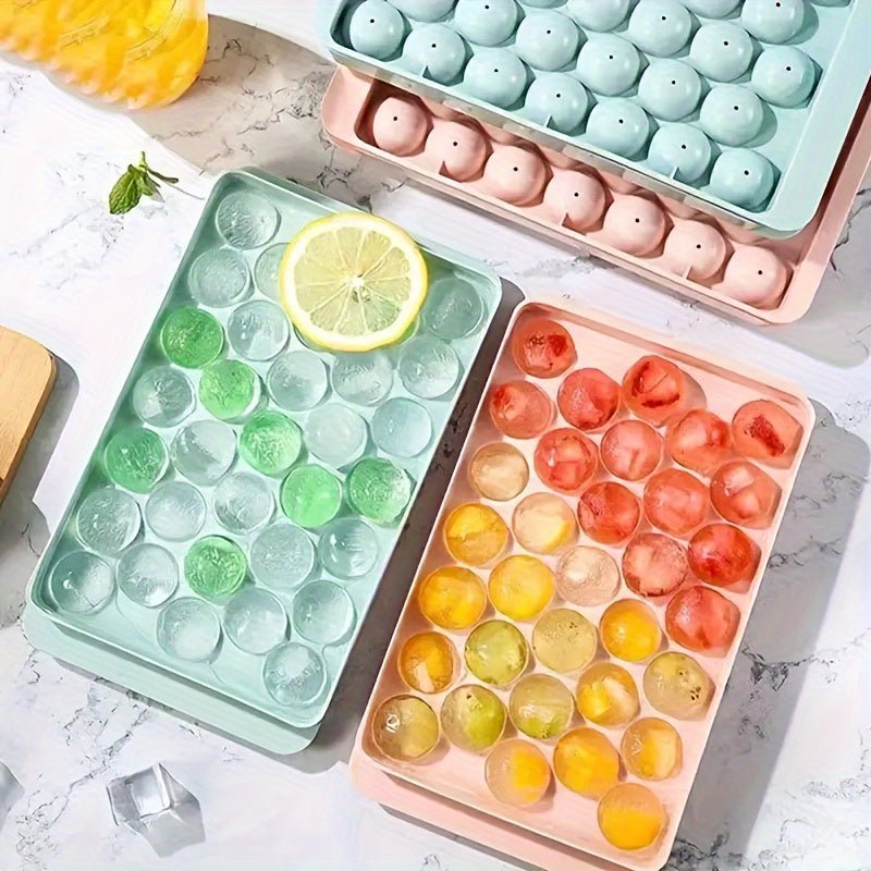 Premium 33 - Cube Silicone Ice Cube Tray - Round - mosswell.us