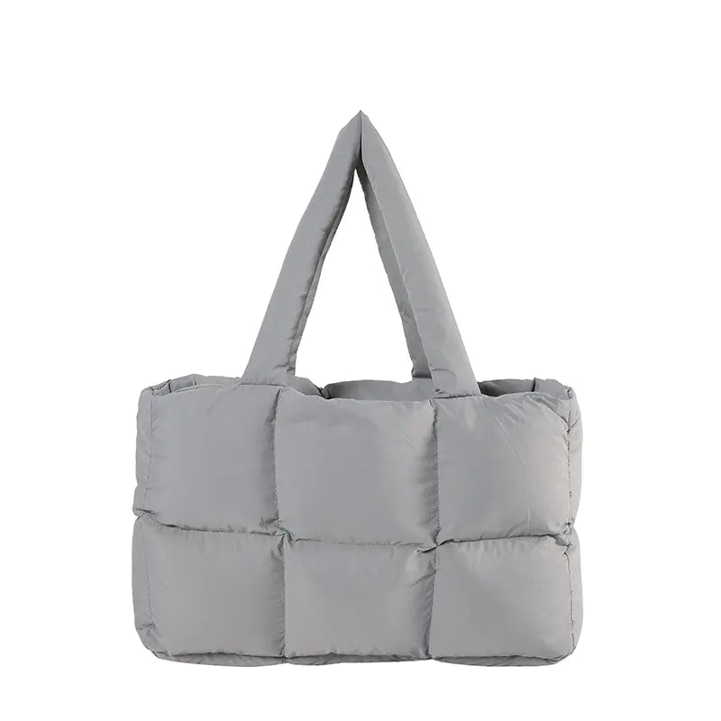 Puffy Quilted Tote Bag - mosswell.us