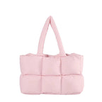 Puffy Quilted Tote Bag - mosswell.us