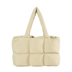 Puffy Quilted Tote Bag - mosswell.us