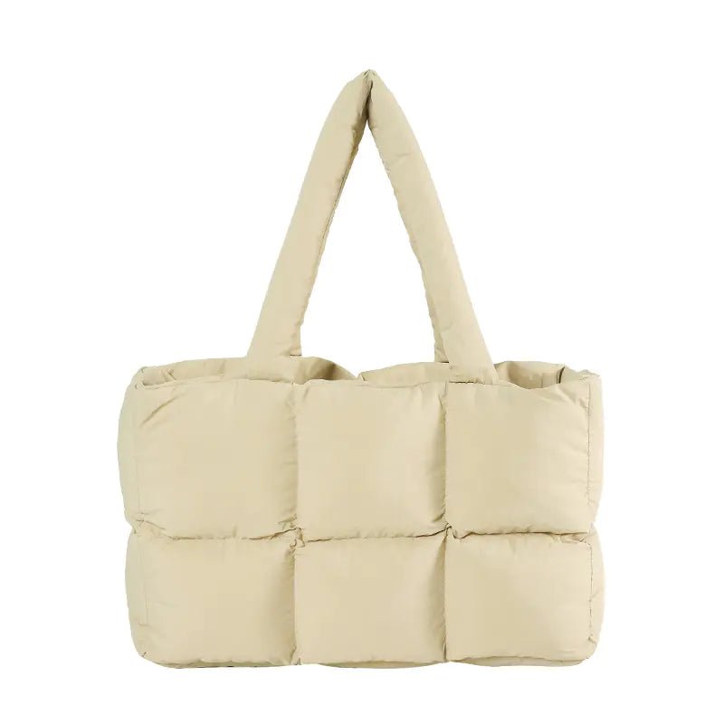 Puffy Quilted Tote Bag - mosswell.us