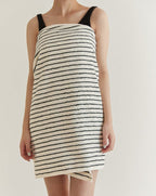 Retro Style 100% ORGANIC Combed Cotton Striped Bath Towel - mosswell.us